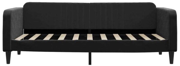 VidaXL fekete kihúzható bársonyheverő 90 x 190 cm