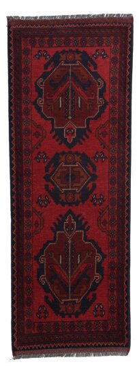 Gyapjú szőnyeg Caucasian 55x149 kézi nappali szőnyeg