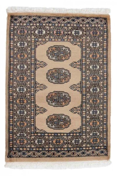 Gyapjú szőnyeg bézs Bokhara 65x91 kézi nappali szőnyeg
