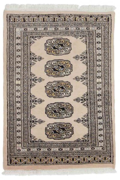 Gyapjú szőnyeg bézs Bokhara 63x88 kézi nappali szőnyeg
