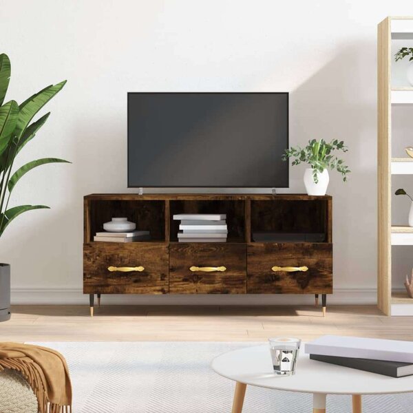 VidaXL füstös tölgyszínű műfa TV-szekrény 102 x 36 x 50 cm