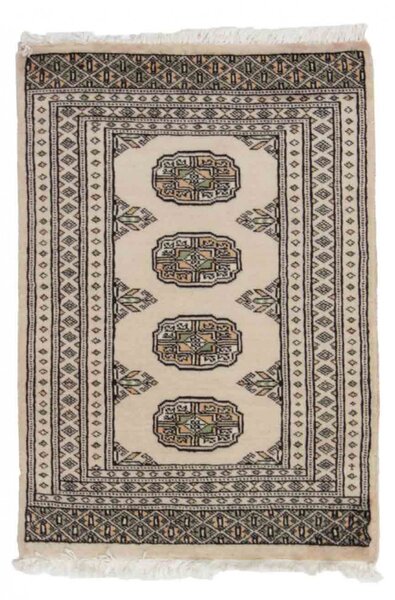 Gyapjú szőnyeg bézs Bokhara 63x90 kézi nappali szőnyeg