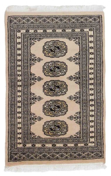 Gyapjú szőnyeg bézs Bokhara 64x97 kézi nappali szőnyeg