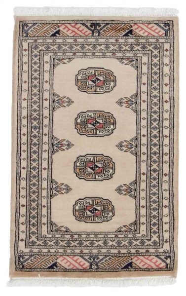 Gyapjú szőnyeg bézs Bokhara 62x97 kézi nappali szőnyeg