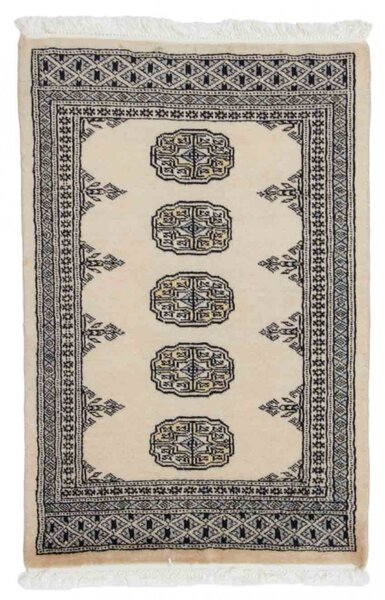 Gyapjú szőnyeg bézs Bokhara 62x92 kézi nappali szőnyeg