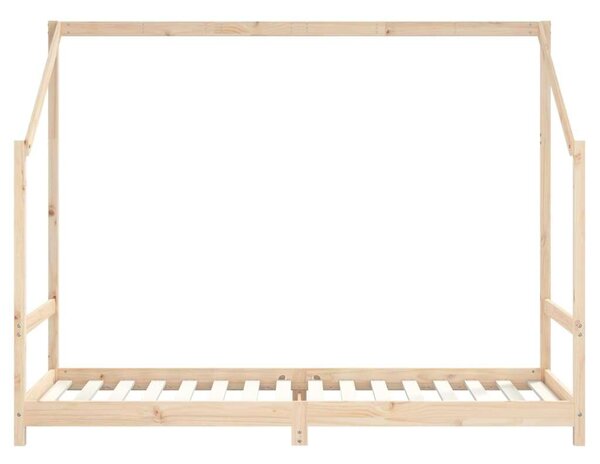 Gyerek tömör fenyőfa ágykeret 90 x 200 cm