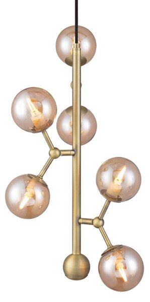 Halo Design - Atom Vertical Függőlámpa Antique Brass - Lampemesteren