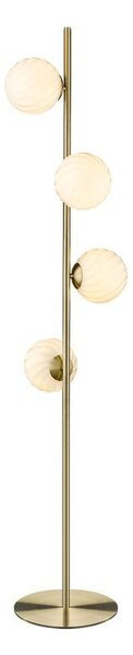 Halo Design - Twist 4 Állólámpa Opal/Brass - Lampemesteren
