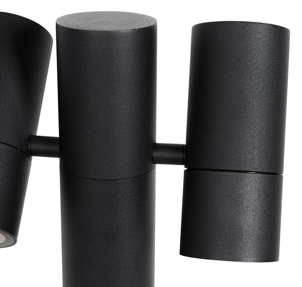 Kültéri állólámpa fekete 50 cm 2-lámpás állítható - Duo