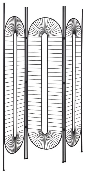 3 paneles térelválasztó NOALE Fekete 135 cm 170 cm