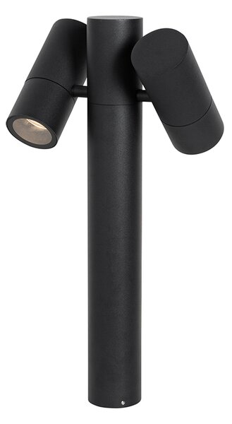 Kültéri állólámpa fekete 50 cm 2-lámpás állítható - Duo