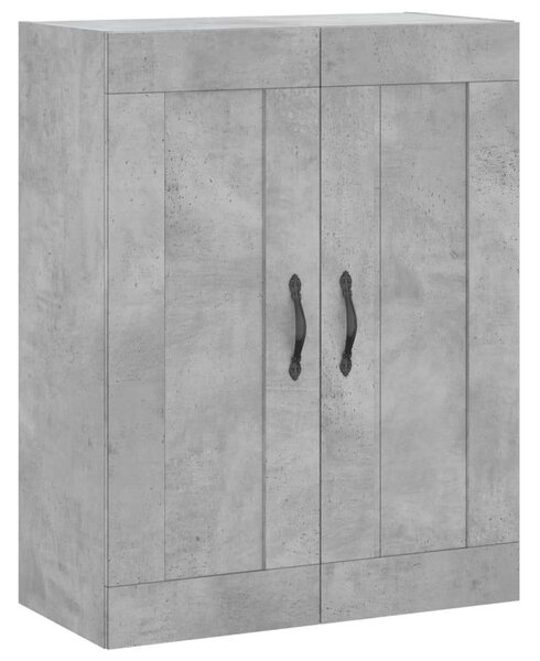 Betonszürke szerelt fa magasszekrény 69,5 x 34 x 180 cm