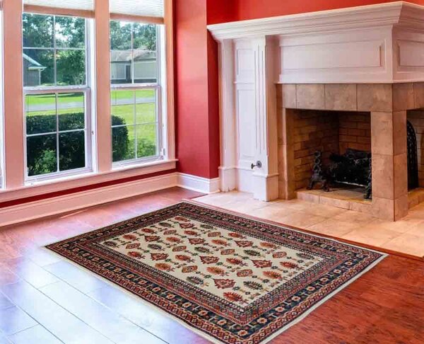 Klasszikus szőnyeg Bézs SARGOL 80x120 Perzsa szőnyeg