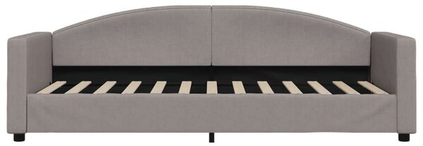 Tópszínű kihúzható bársonyheverő fiókokkal 80 x 200 cm