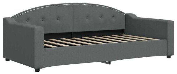 VidaXL sötétszürke szövet heverő matraccal 90 x 190 cm