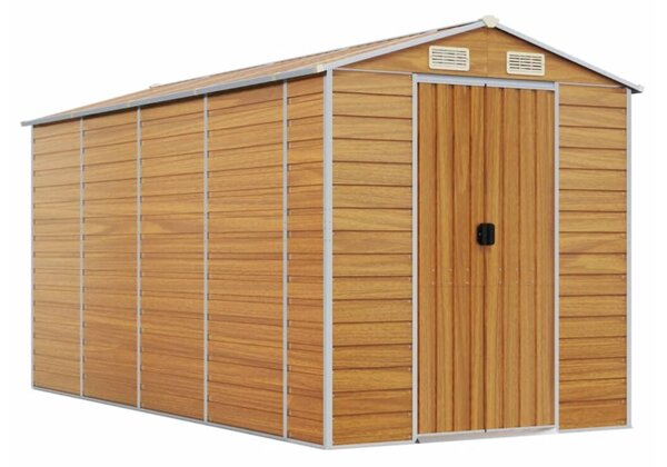 VidaXL Kerti Fészer - Acél - 191x385x198 cm