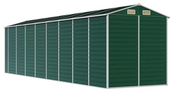 VidaXL Kerti Fészer - Acél - Zöld - 191x725x198cm
