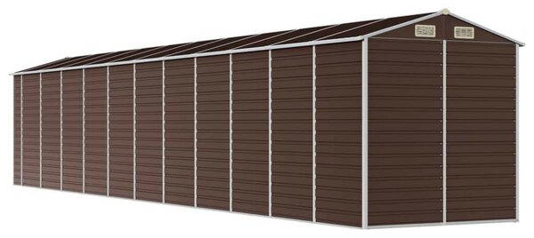 VidaXL Kerti Fészer - Barna Acél - 980x191x198 cm