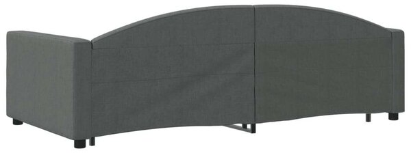Sötétszürke kihúzható szövet heverő 100 x 200 cm