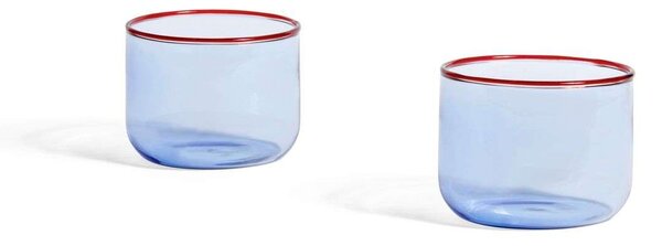 HAY - Tint Glass Set of 2 Light Blue/Red- HAY - Lampemesteren