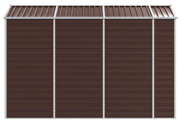 VidaXL kerti fészer 191 x 300 x 198 cm, barna horganyzott acél