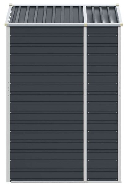 Acél Kerti Fészer - 191x130x198 cm - Antracitszürke
