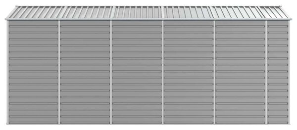 Acél Kerti Fészer - 470x191x198 cm - Világosszürke