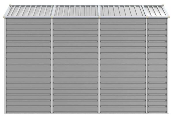 Acél Kerti Fészer - 191x300x198 cm - Világosszürke