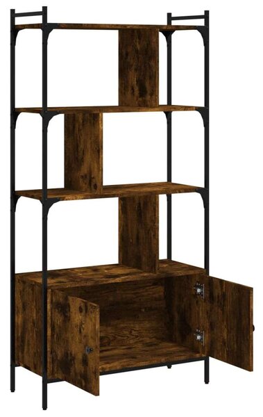 VIDAXL - Polcrendszer - Füstös Tölgy - 76,5x30x154,5 cm