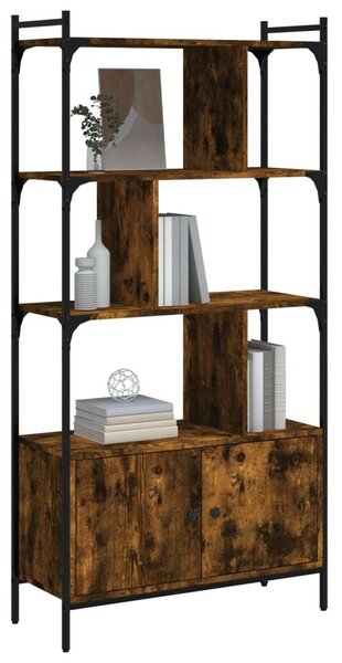 VIDAXL - Polcrendszer - Füstös Tölgy - 76,5x30x154,5 cm