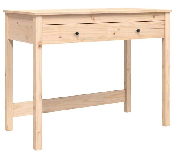 VidaXL Fenyőfa Íróasztal - 2 Fiókkal - 100x50x78 cm