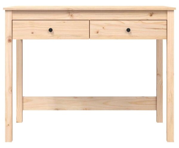 VidaXL Fenyőfa Íróasztal - 2 Fiókkal - 100x50x78 cm