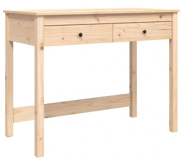 VidaXL Fenyőfa Íróasztal - 2 Fiókkal - 100x50x78 cm