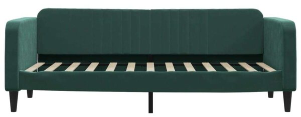 Sötétzöld bársony heverő matraccal 80 x 200 cm