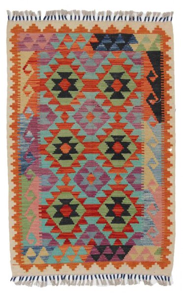 Chobi Kilim szőnyeg 86x129 kézi szövésű afgán gyapjú kilim