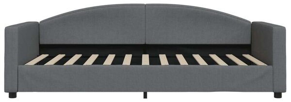 Sötétszürke kihúzható szövet heverő fiókkal 100 x 200 cm