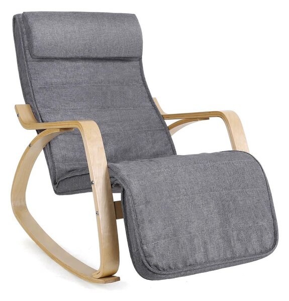 SWING hintaszék, teherbírás 150kg, 67x115x91cm, szürke SongmicsHome