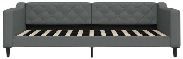 Sötétszürke kihúzható szövet heverő 100 x 200 cm