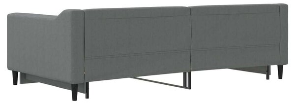 Sötétszürke kihúzható szövet heverő 100 x 200 cm