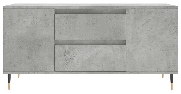 Modern Dohányzóasztal - Betonszürke - 102x44,5x50 cm