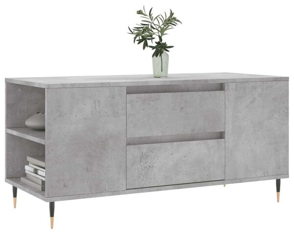 Modern Dohányzóasztal - Betonszürke - 102x44,5x50 cm