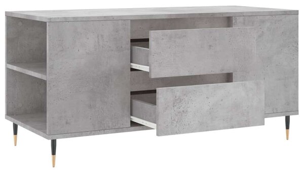 Modern Dohányzóasztal - Betonszürke - 102x44,5x50 cm