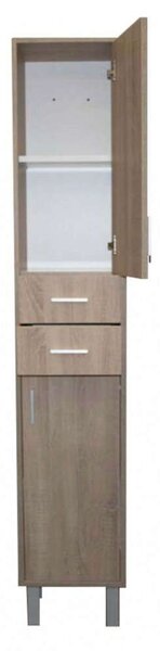 Nerva Seneca Fürdőszobabútor Szekrény - Sonoma Tölgy - 35x190x30 cm