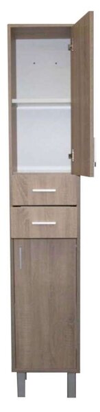 Nerva Seneca Fürdőszobabútor Szekrény - Sonoma Tölgy - 35x190x30 cm