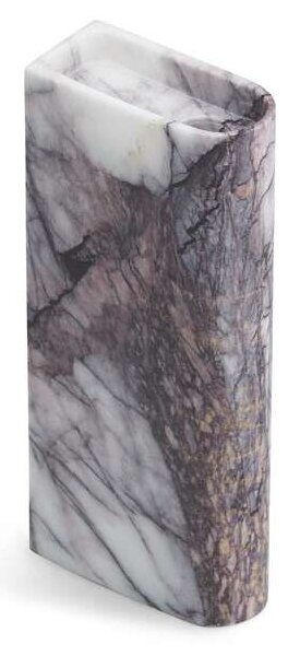 Northern - Monolith Candle Holder Tall Mixed White Marble - Lampemesteren