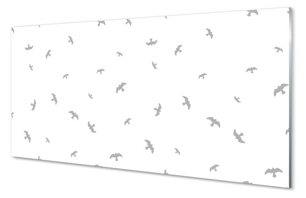 Üvegképek szürke madarak 100x50 cm