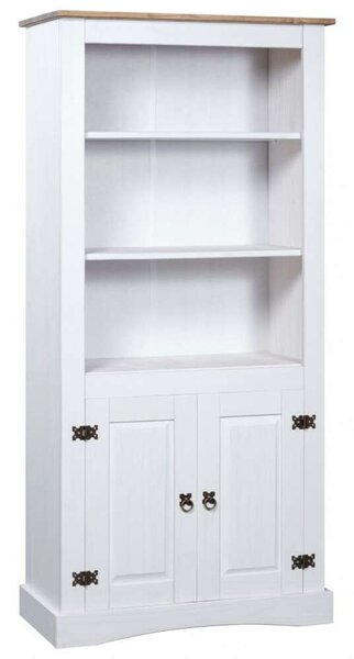 VidaXL Corona Stílusú Fa Tálalószekrény - Fehér - 80x40x170 cm