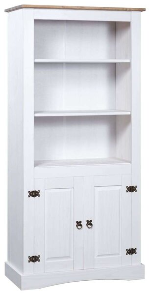 VidaXL Corona Stílusú Fa Tálalószekrény - Fehér - 80x40x170 cm