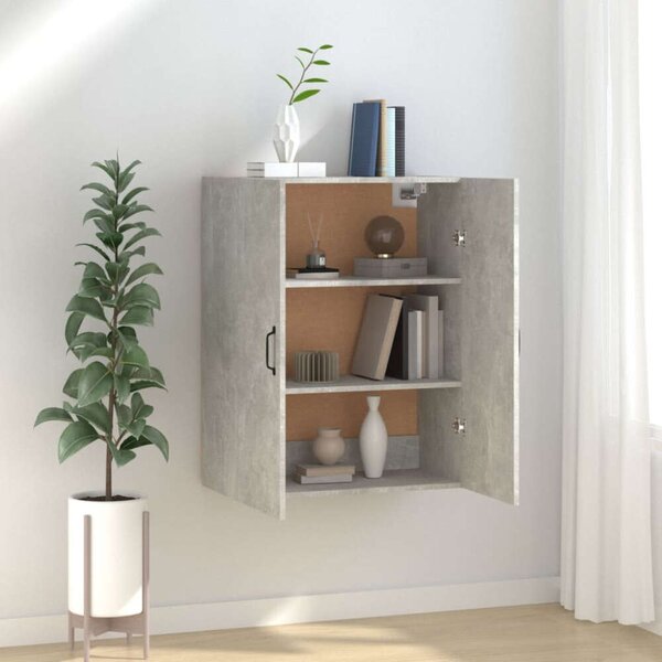 VidaXL betonszürke szerelt fa függőszekrény 69,5 x 34 x 90 cm