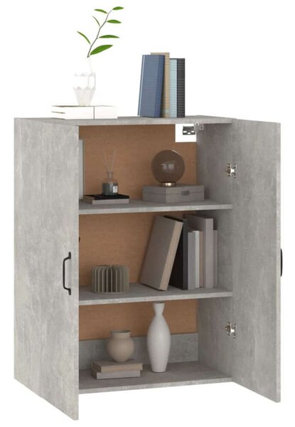 VidaXL betonszürke szerelt fa függőszekrény 69,5 x 34 x 90 cm